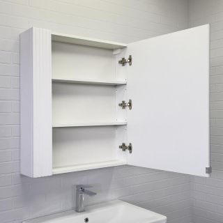 Зеркало-шкаф Comforty Лима 00-00006135 70 см Белый матовый